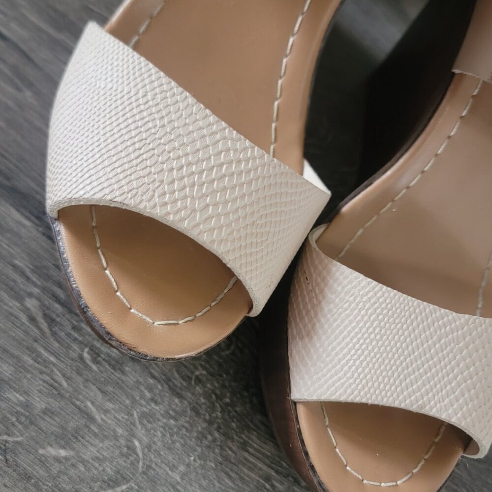 Jore peep toe wedge heels size 6 - Picture 3 of 5